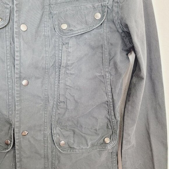 Converse One Star Military Gray Utility Cargo Jacket Small Distressed Weathered - Picture 3 of 10